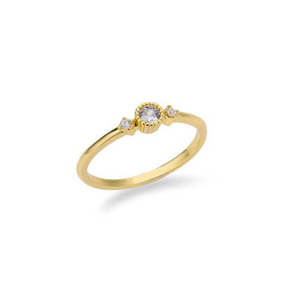 River Stacking Ring Birthstone