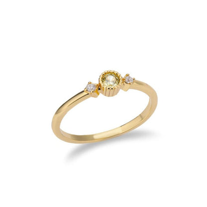 River Stacking Ring Birthstone