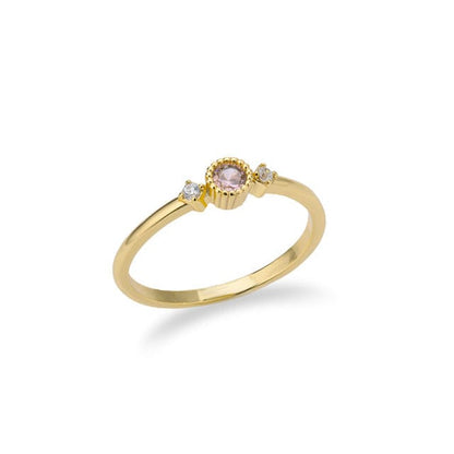 River Stacking Ring Birthstone