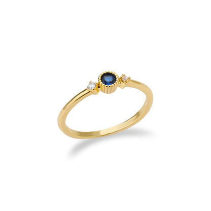 River Stacking Ring Birthstone