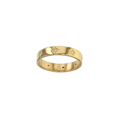 STARLET Gold Plated Ring cz