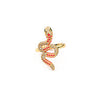 Snake Gold Ring Multicolored cz