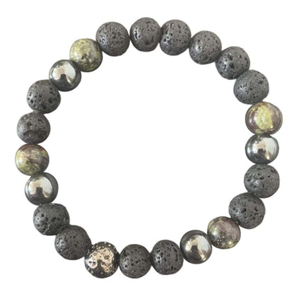 Soulmate Bracelet <br> Lava Stone, Dragon Blood