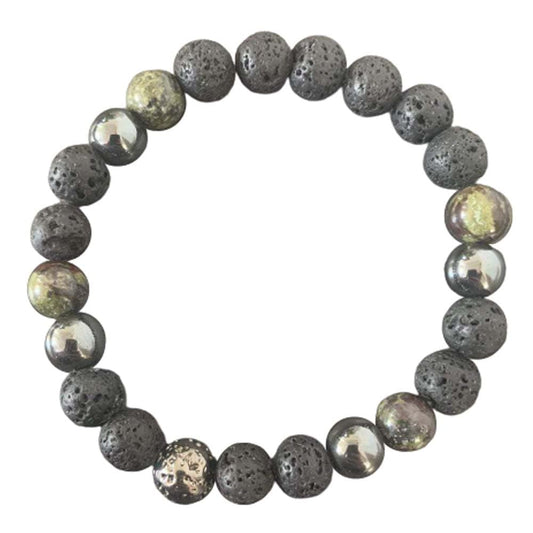 Soulmate Bracelet <br> Lava Stone, Dragon Blood