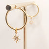 Stardust Hoops Earrings Gold | Mi Cielo London