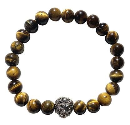 Lion bracelet with Tiger eye