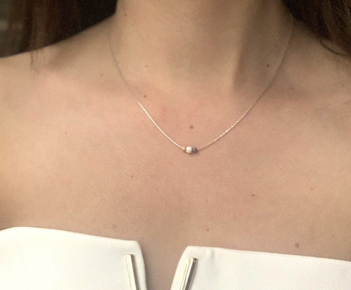 Trio necklace sterling silver