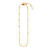 VIENA Anklet <br> Tube ankle chain gold plated