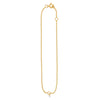 ZINA Anklet <br> Cubic zirconia ankle chain gold plated