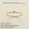 Zoe Extra Fine Stacking Ring Birthstone