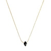 Black onyx necklace diamond shape