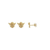 Angel studs earrings (9k Gold)