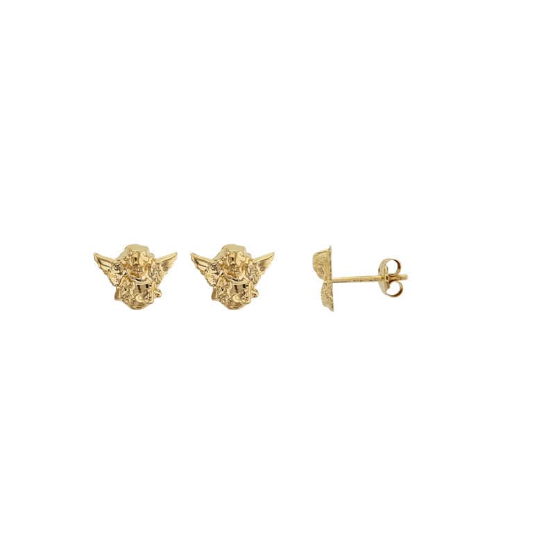 Angel studs earrings (9k Gold)