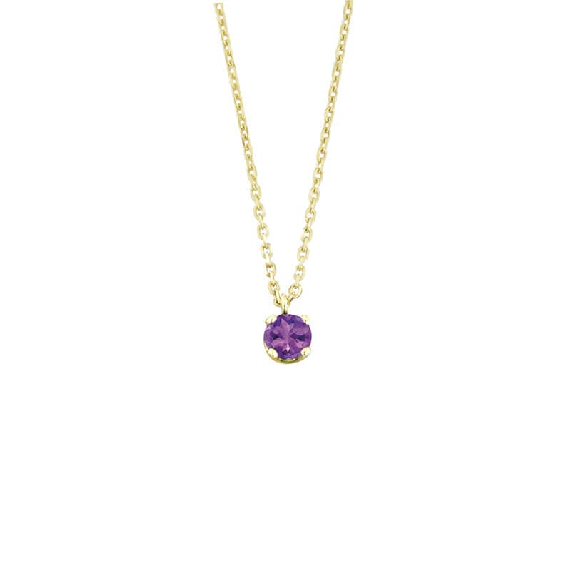 Amethyst Necklace (18k Gold)