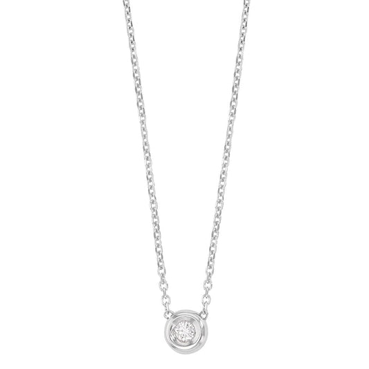 Diamond White Gold Necklace (18k Gold)