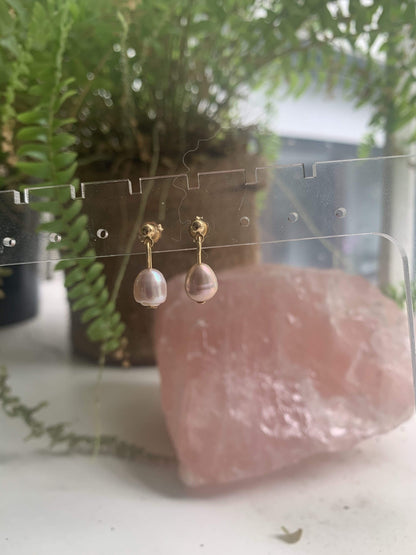 Pink Pearl earrings <br> Classic