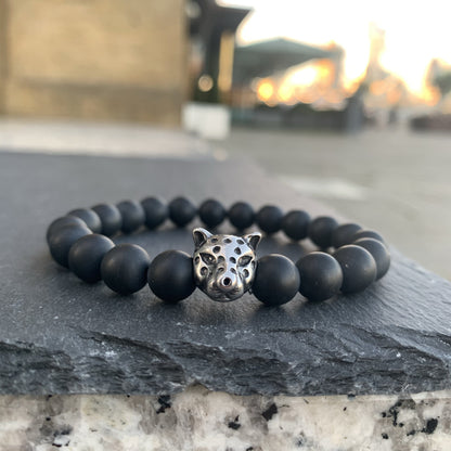 Leopard Bracelet Black Onyx
