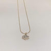 Lotus Flower Necklace Gold Plated 18k