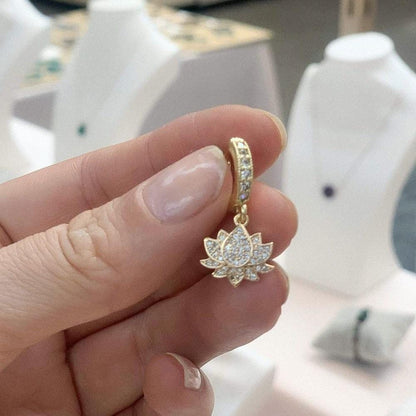 Lotus Flower Earrings <br> Cosmic