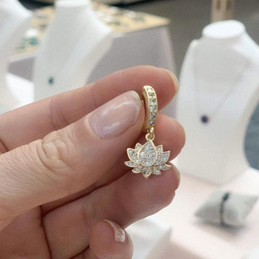 Lotus Flower Earrings <br> Cosmic