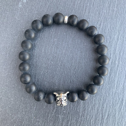 Bulldog Bracelet Black Onyx