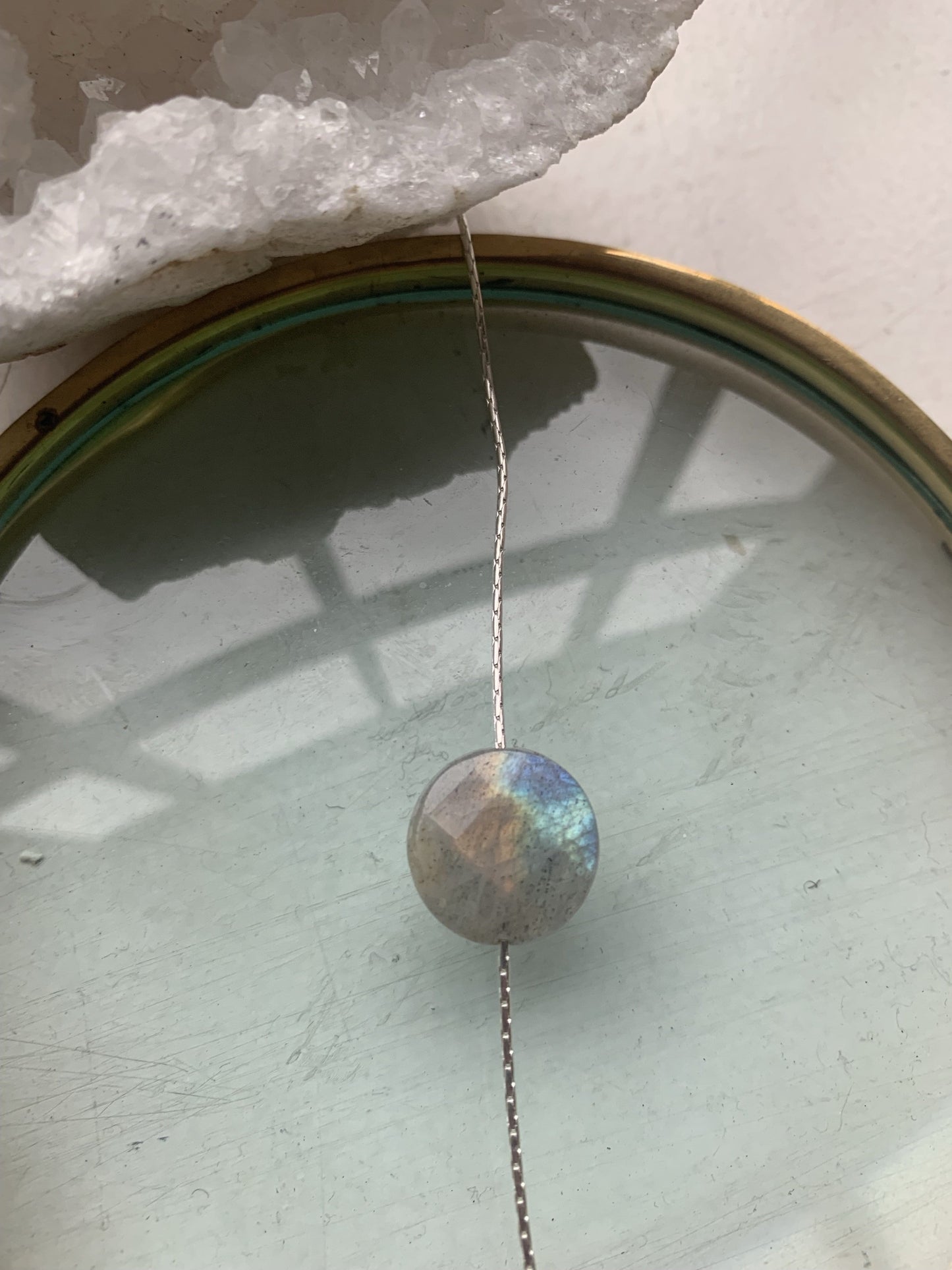 Labradorite necklace in sterling silver