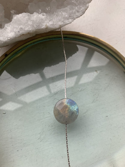 Labradorite necklace in sterling silver