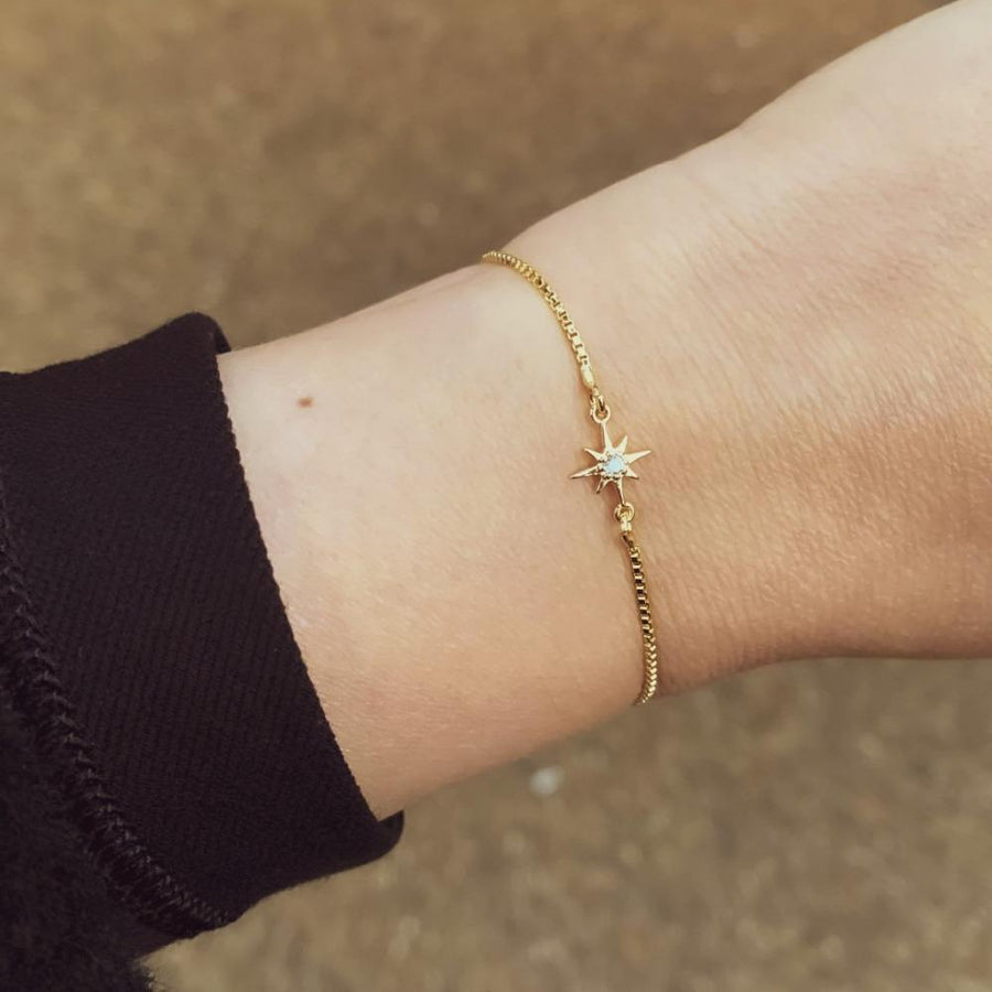 Stardust Gold Bracelet Adjustable | Mi Cielo London