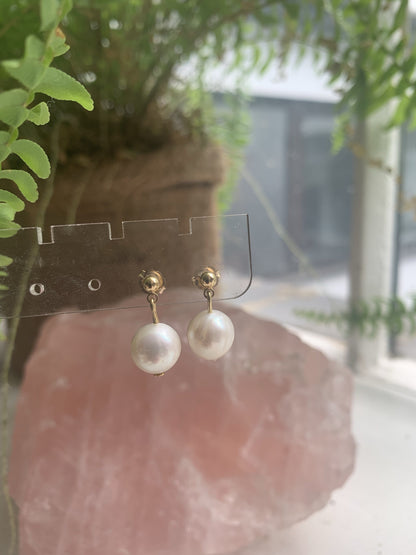 White Pearl earrings