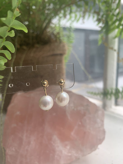 White Pearl earrings