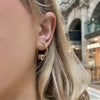 Disk Hoops Rhinestone earrings