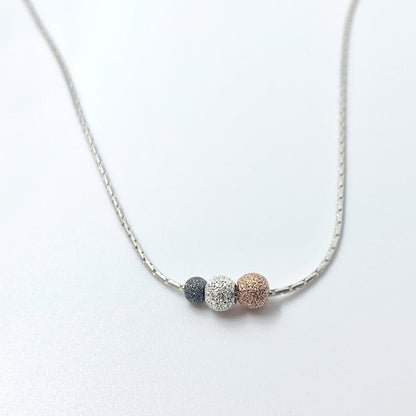 Trio necklace sterling silver