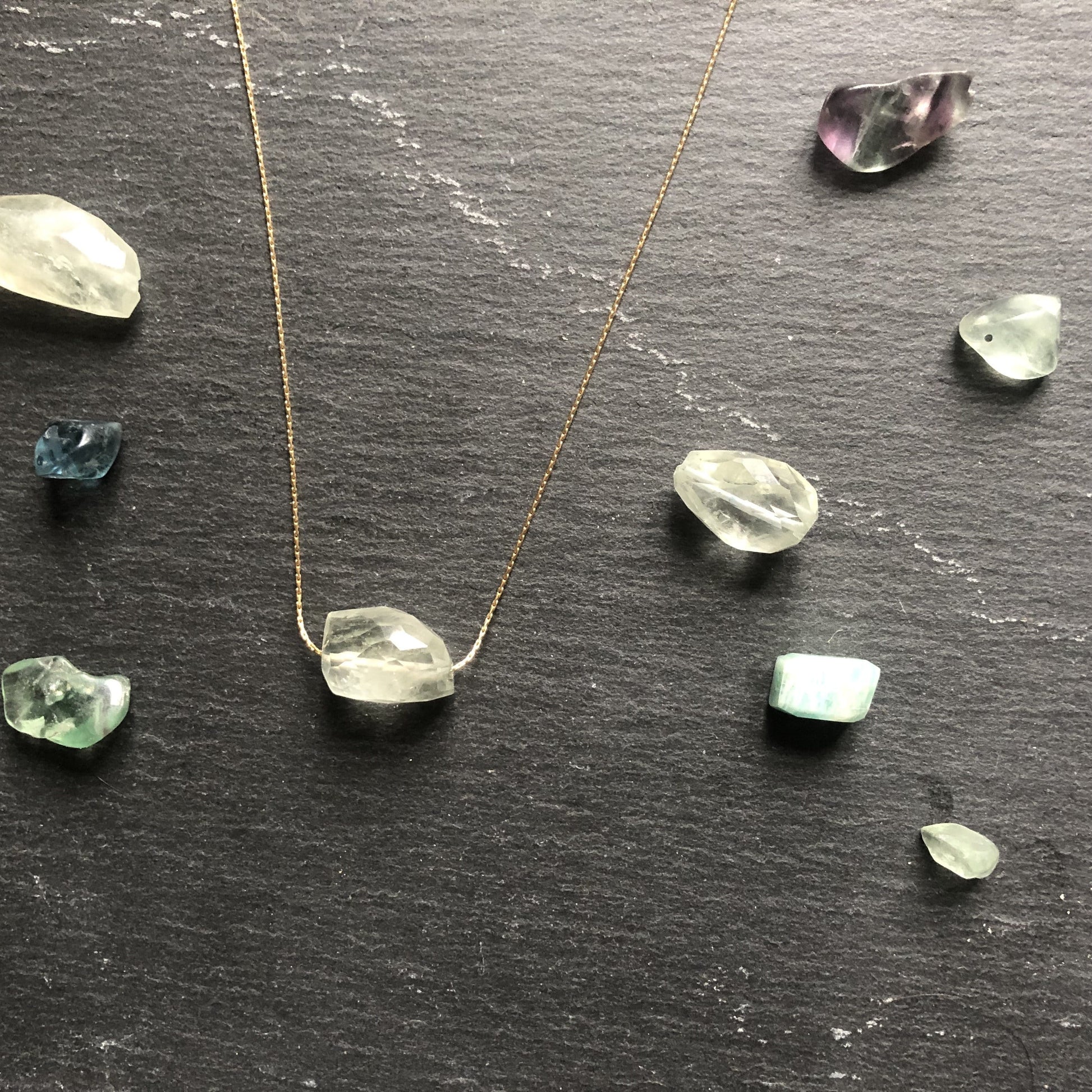 Aquamarine necklace