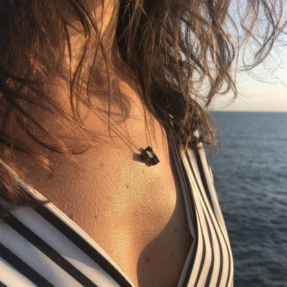 Black tourmaline necklace