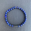 Lapis Lazuli Bracelet Hematite Square Disks
