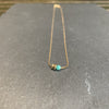 Gold Turquoise necklace <br> Duo Disks