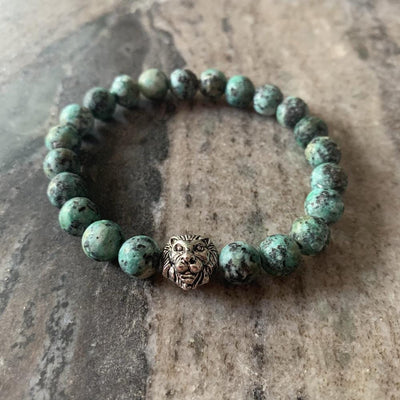 Turquoise lion bracelet