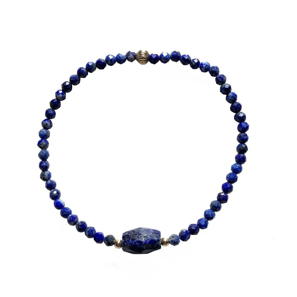 Bracelet Lapis lazuli Gold