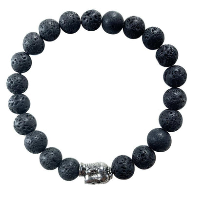Buddha Lava stone bracelet