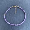 Mi Cielo London Bracelet Amethyst bracelet gold disks