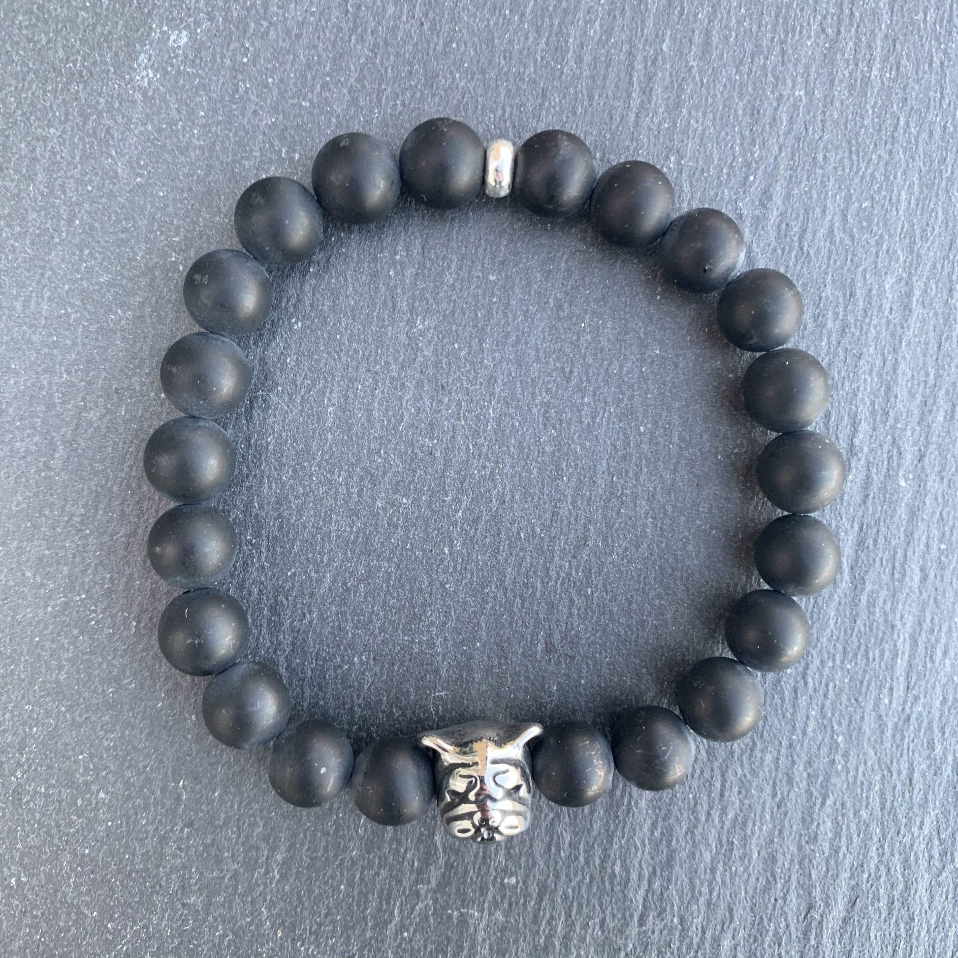 Mi Cielo London Bracelet Bulldog Bracelet Black Onyx