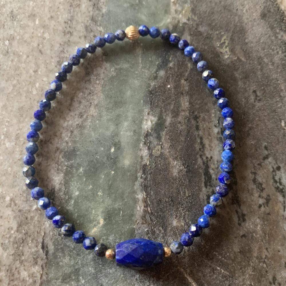 Bracelet Lapis lazuli Gold