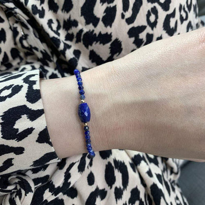 Bracelet Lapis lazuli Gold