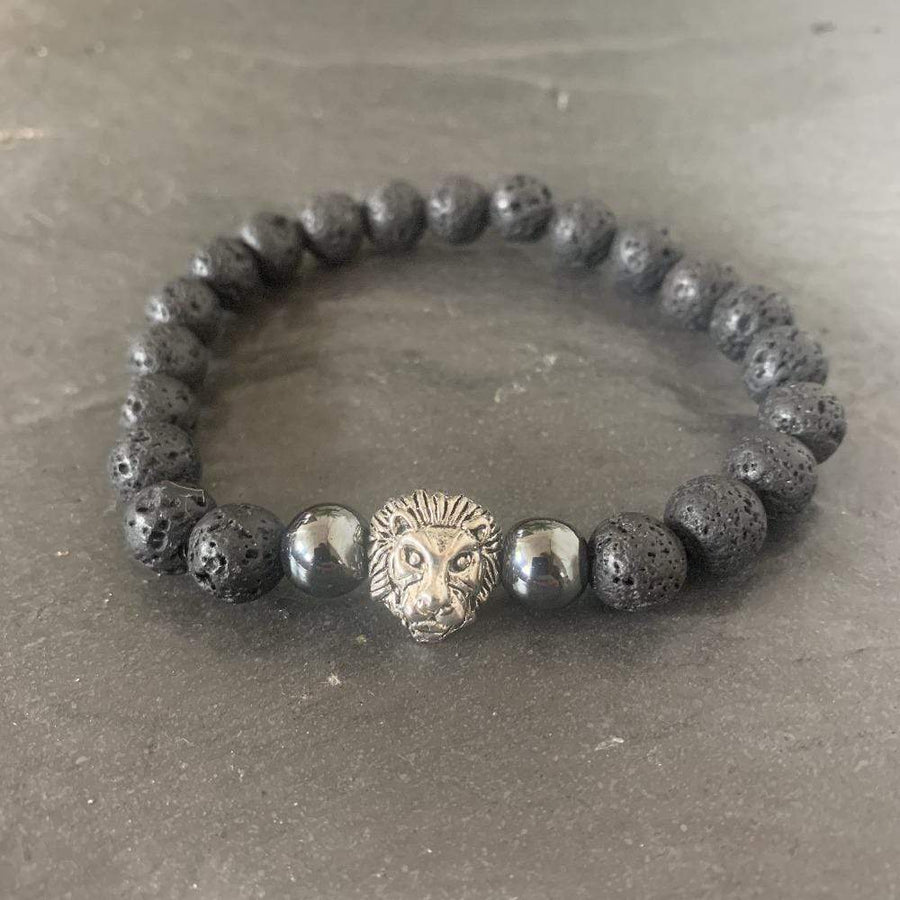 Lion Lava stone bracelet 