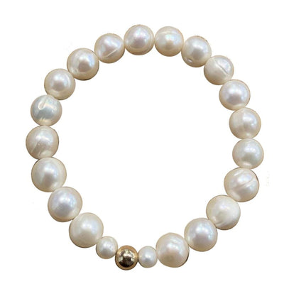 Pearl bracelet with 9k gold