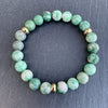 Qinghai Jade bracelet gold disks