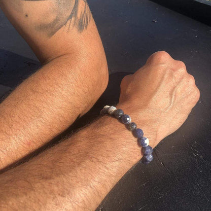 Mi Cielo London Bracelet Sodalite bracelet lava stone plated