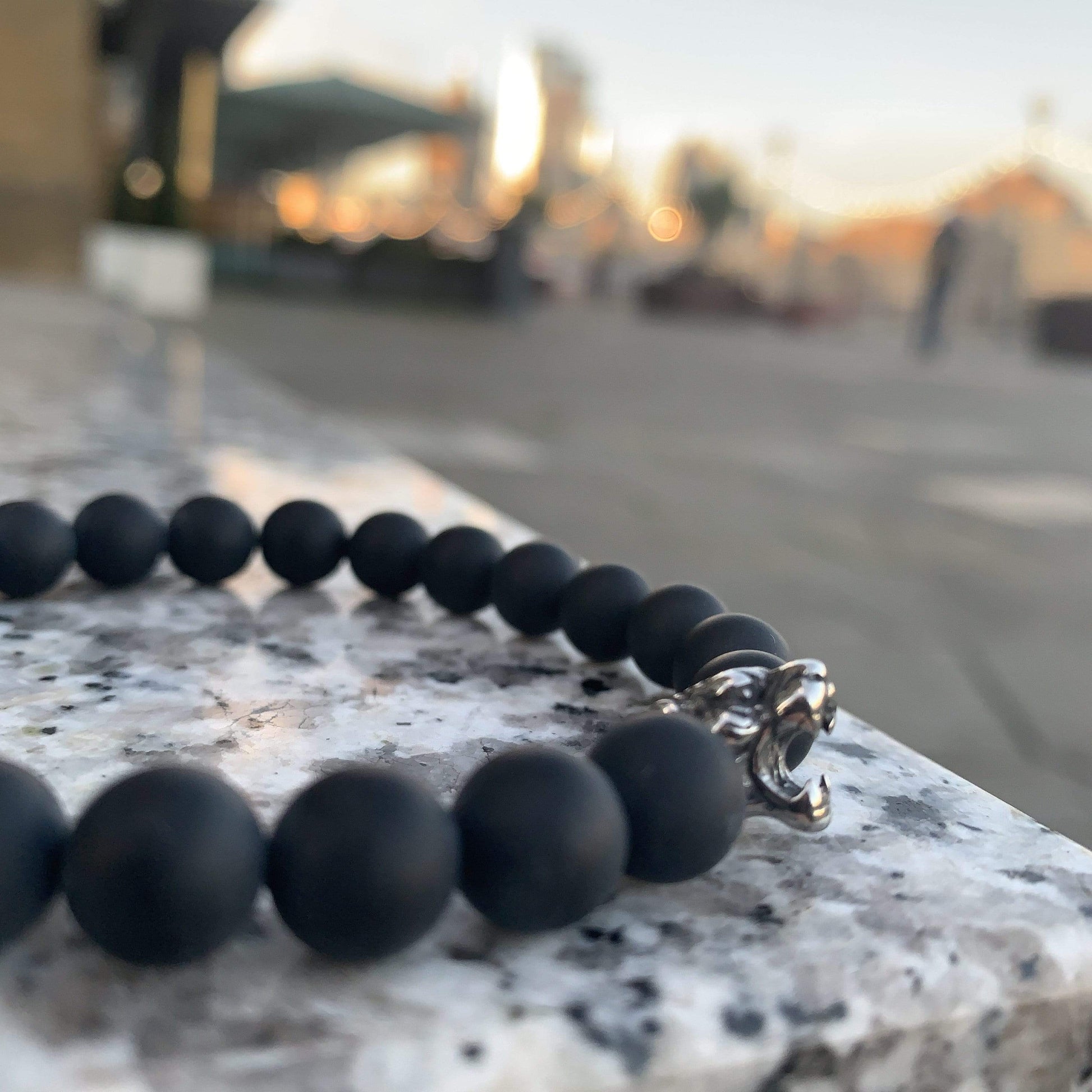 Men Tiger Bracelet Black Onyx