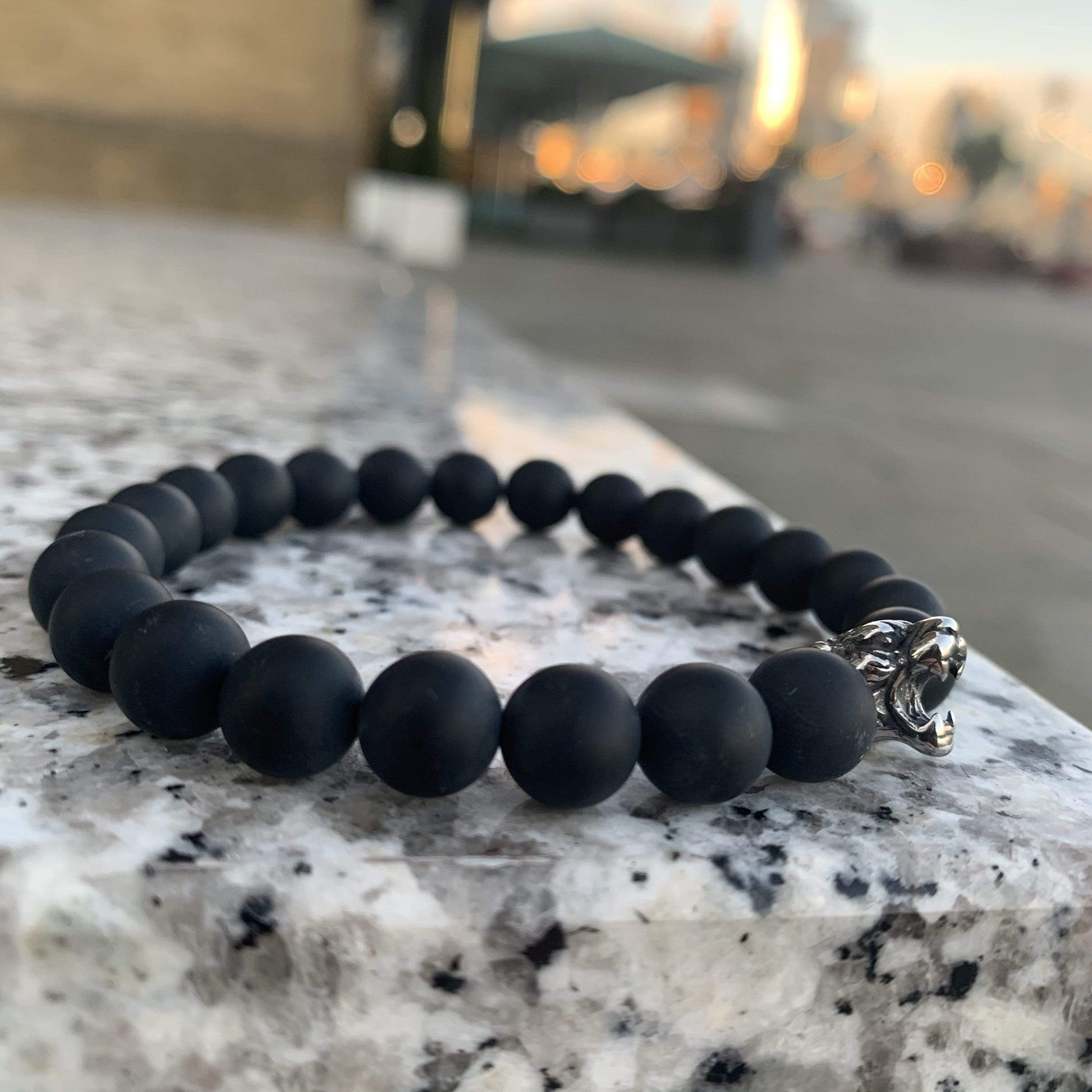 Men Bracelet Tiger Bracelet Black Onyx