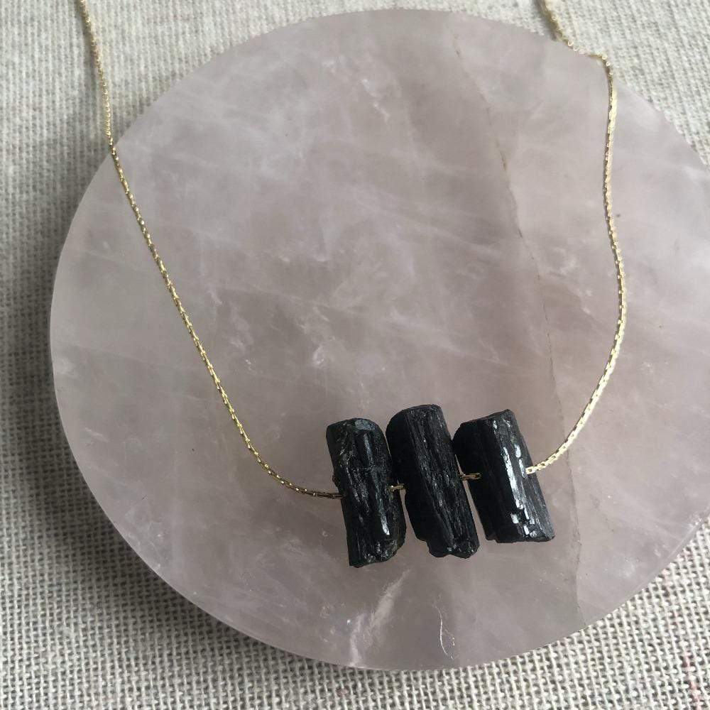 Black tourmaline necklace
